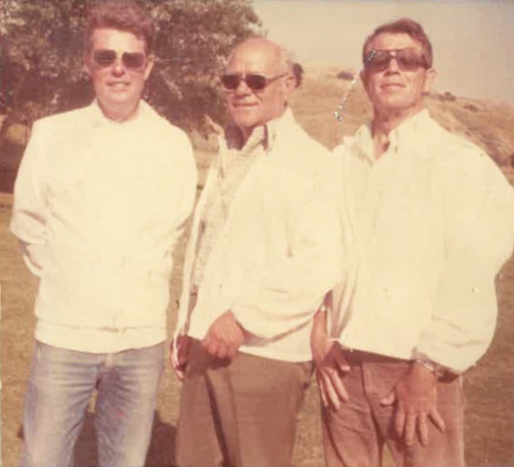 A photo of TriCal's original three founders.